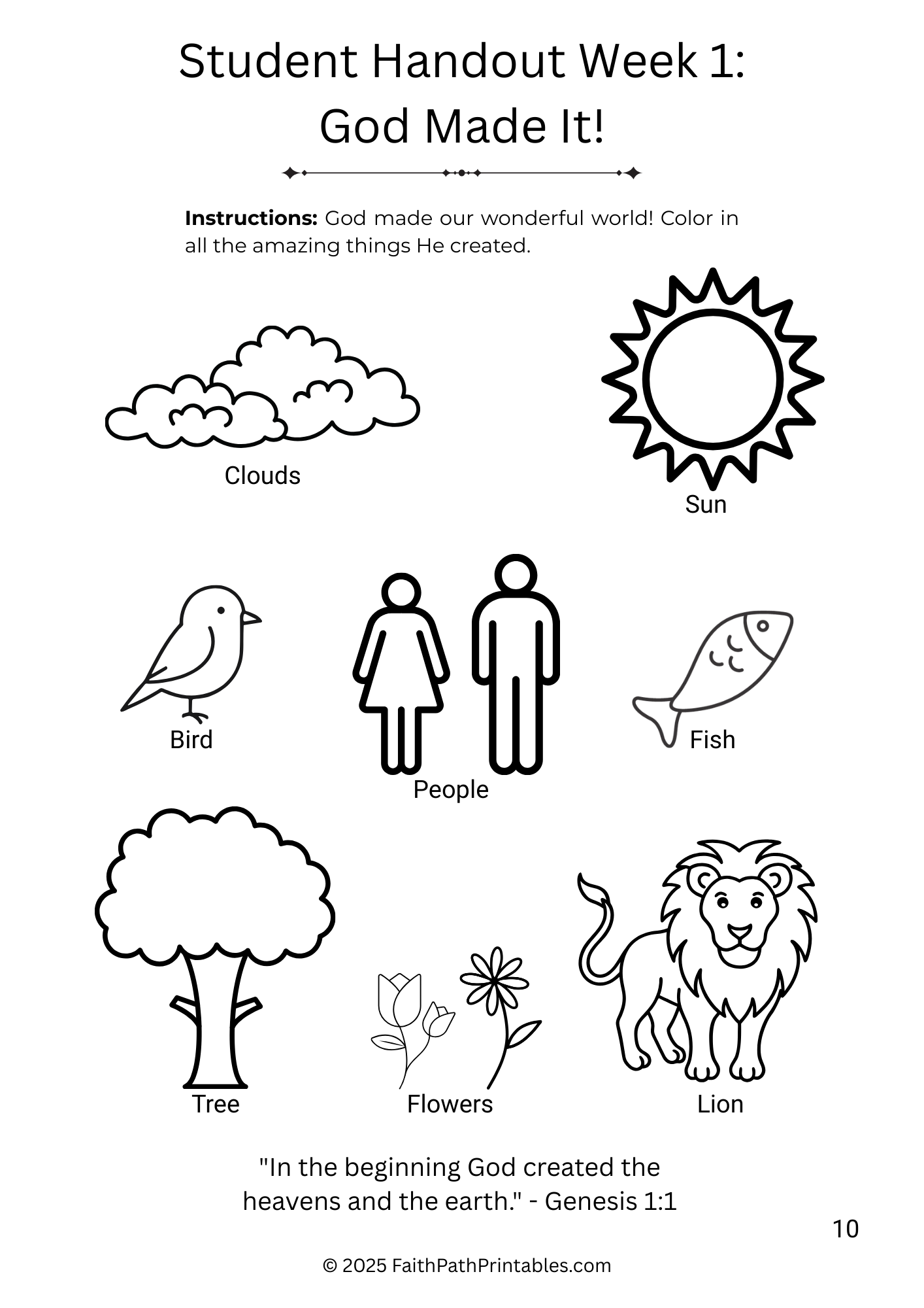 Sunday School Curriculum
