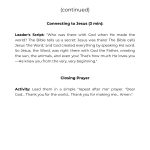 Sunday School Curriculum